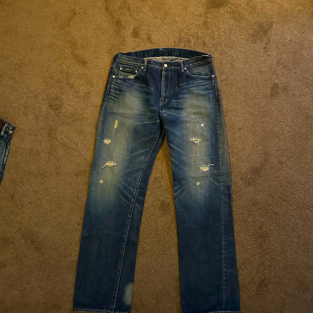 Selling a pair of Visvim Jeans size 38 waist by 34 length.  In great condition.